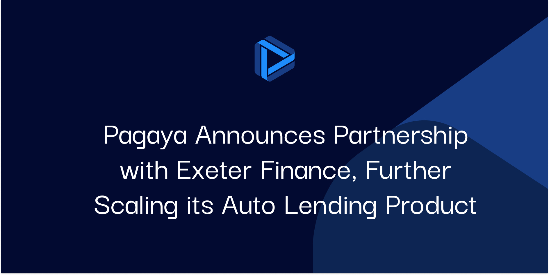 Pagaya Announces Partnership with Exeter Finance, Further Scaling its Auto Lending Product